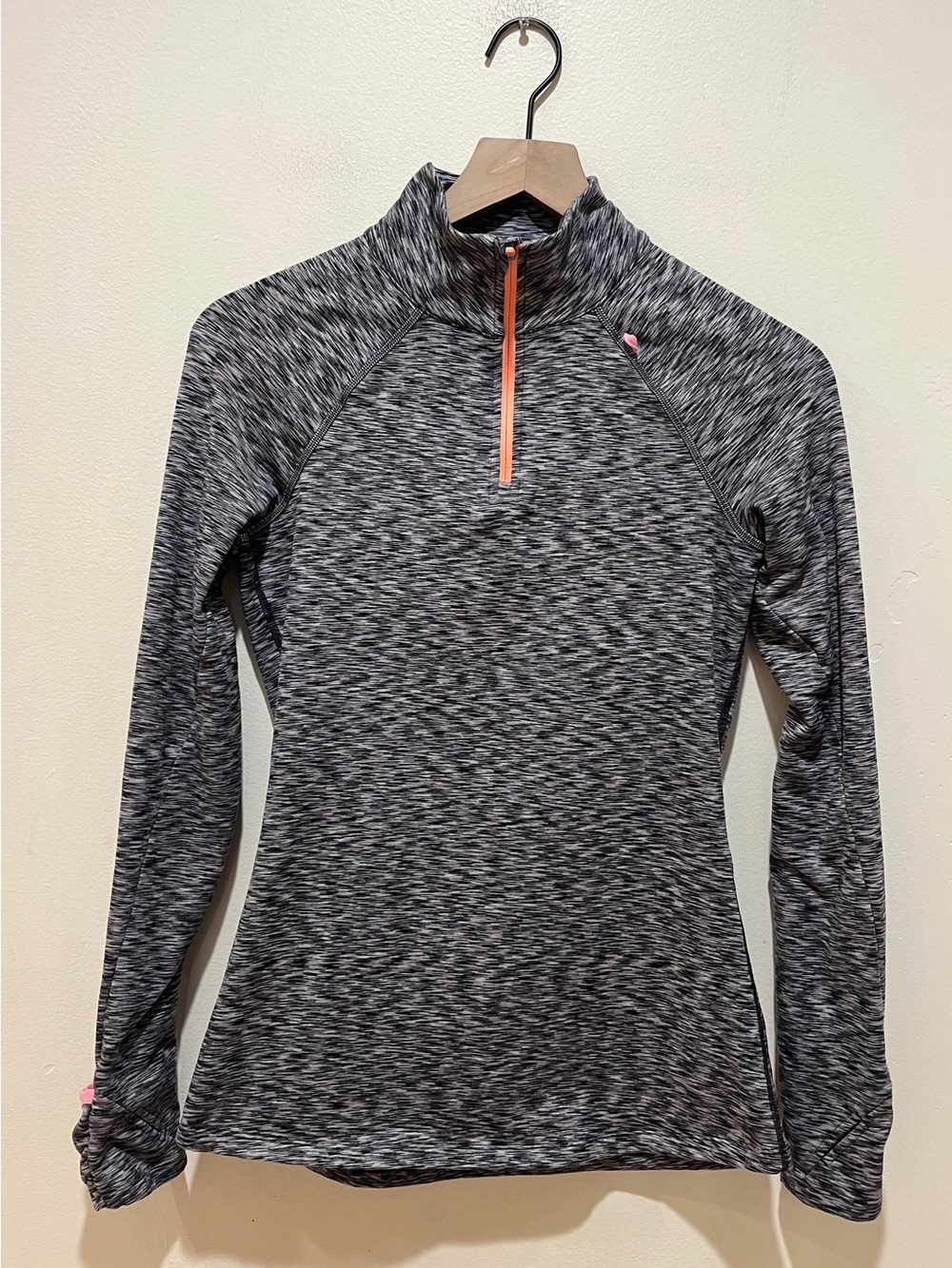 Sweaty Betty Grey Quarter Zip Pullover with Back Pocket - Women’s Size Small